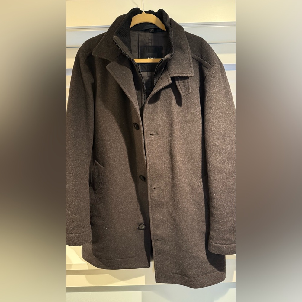 Hugo Boss Men's Classic Brown Coat